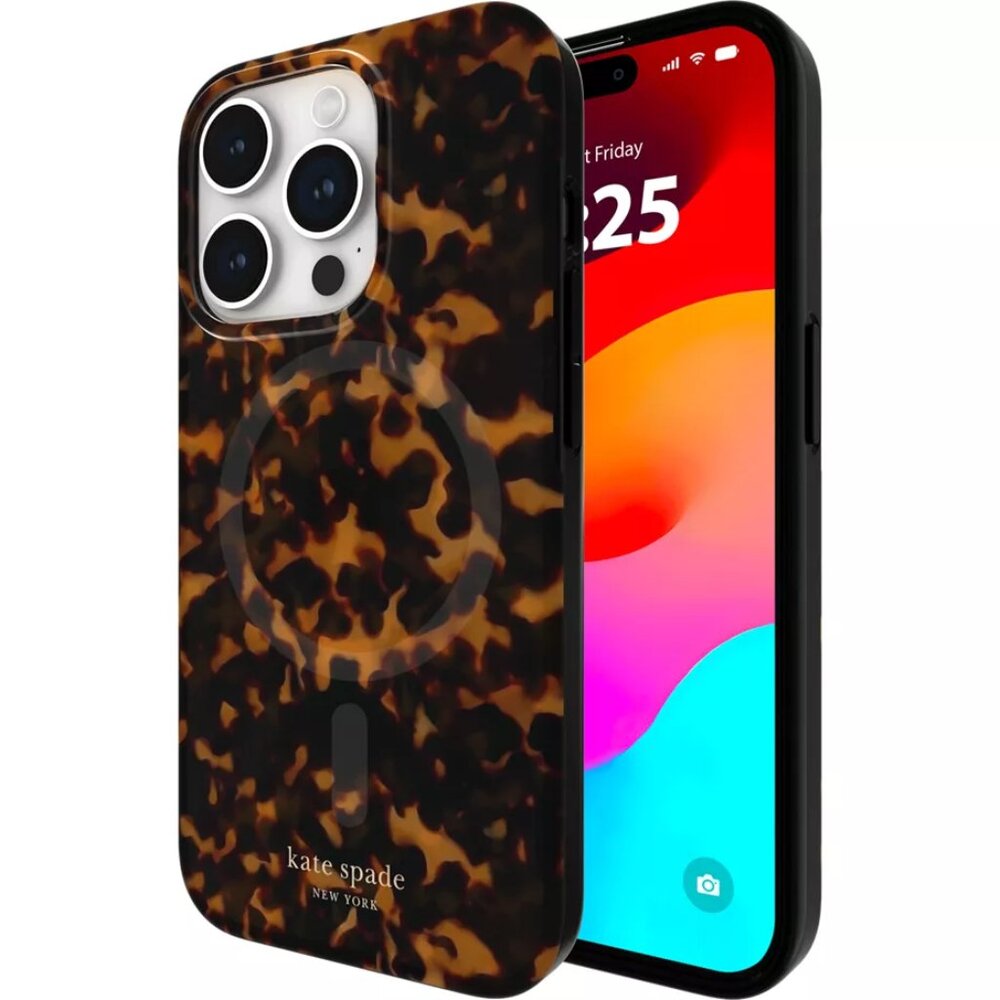 Brand New Kate Spade Case For iPhone 15 Pro with MagSafe - Tortoiseshell